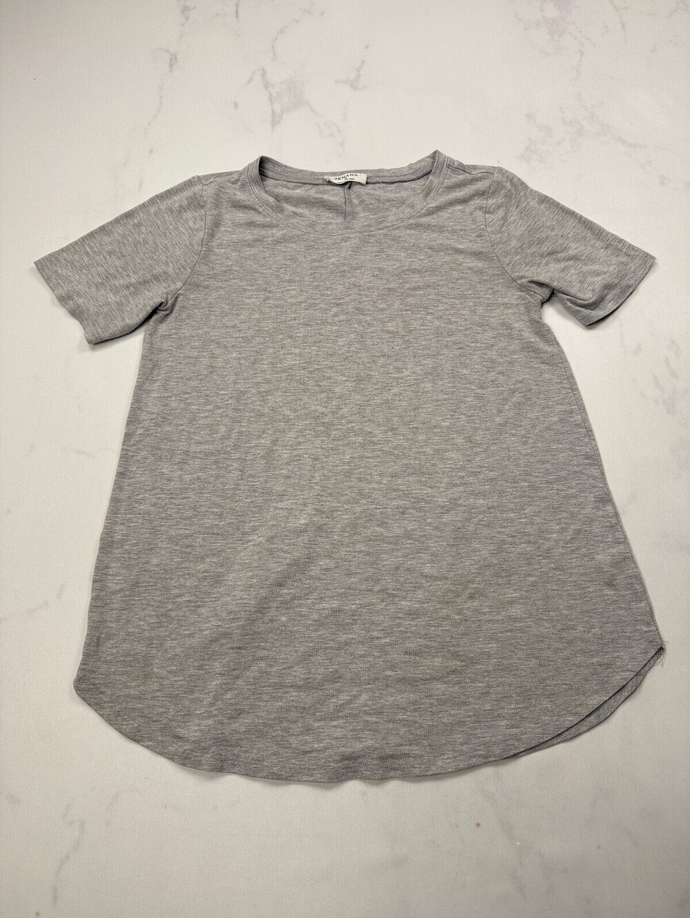 Zenana Blouse Gray 90s VTG Minimalist - Womens S